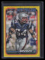 2024 Topps Chrome Yellow Wave Refractor 124 Tedy Bruschi 64/75