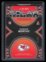 2024 Panini Obsidian Solar Swatches Silver 7 Xavier Worthy Rookie Jersey 11/99