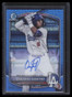 2025 Bowman Chrome Mega Autographs Blue Refractor Eduardo Quintero RC Auto 3/150