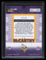 2024 Panini Encore Pinnacle Inscriptions Red 22 J. J. McCarthy Rookie Auto 43/50