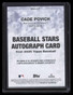 2025 Topps Baseball Stars Autographs BSACP Cade Povich Rookie Auto
