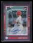 2024 Donruss Optic Rated Prospects Signatures Purple Chase Davis Rookie Auto /49