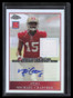 2009 Topps Chrome Autographs Patch ARPMC Michael Crabtree Rookie Patch Auto 3/25