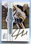 2021-22 Ultimate Collection Emblems Rookie Autographs Jeremy Swayman Rookie Auto
