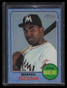 2017 Topps Heritage Chrome Blue Refractor thc455 Marcell Ozuna 7/68