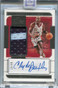 2021-22 Panini One and One Jersey Autographs 20 Clyde Drexler Jersey Auto 10/49