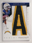DELETE 8999 2015 Panini Immaculate Collection Nobility letter patch Keenan Allen #D1/5 *5188