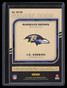 2021 Panini Gold Standard Golden Pairs 8 Dobbins Marquise Brown Dual Patch 2/49