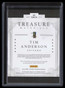 2016 National Treasures Signature Tim Anderson Rookie Button Patch Auto 5/8