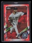 2021 Topps Chrome Update Sapphire Orange Refractor us326 Aaron Fletcher RC 12/25