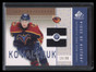 2002-03 SP Game Used Piece of History Gold PHKK Ilya Kovalchuk Jersey 16/99