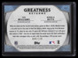 2019 Topps Greatness Returns 150th Anniversary gr7 Ted Williams Betts 49/150