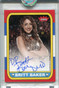 DMD Britt Baker Authentic Autograph Auto 2/2 1986-87 Fleer Design