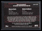 2009 Topps UFC Round 1 Debut Mat Relics DMDG Marcus Davis Melvin Guillard Mat