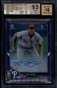 2018 Bowman Chrome Draft Purple Refractor Alec Bohm Rookie RC Auto /250 BGS 9.5