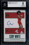 2019-20 Panini Encased Green 124 Coby White Rookie RC Auto 4/5 BGS 8 NM-MT