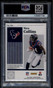 2021 Panini Encased 150 Nico Collins Rookie Cap Hat Patch Auto 10/50 PSA 9 MINT