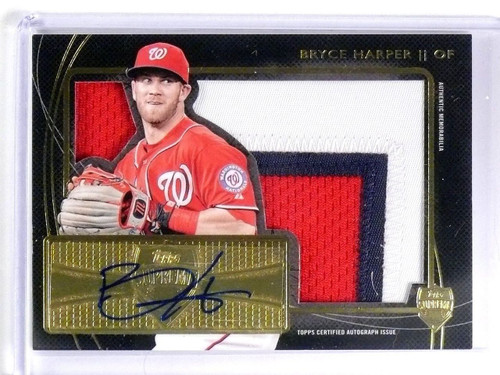 その他 2014 Topps Bryce Harper patch auto 2014 Topps BRYCE HARPER Commemorative Patches #RCP-15