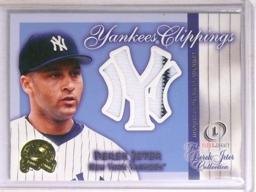 DELETE 14206 2001 Fleer Legacy Yankees Clippings Derek Jeter