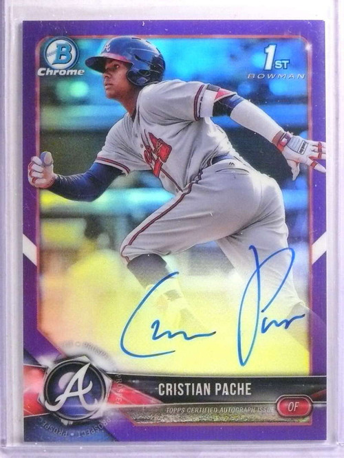 DELETE 19488 2018 Bowman Chrome Purple Refractor Cristian Pache