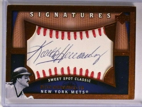 2005 Sweet Spot Classic Signatures Keith Hernandez Don Mattingly Dual Auto  5/15 - Sportsnut Cards