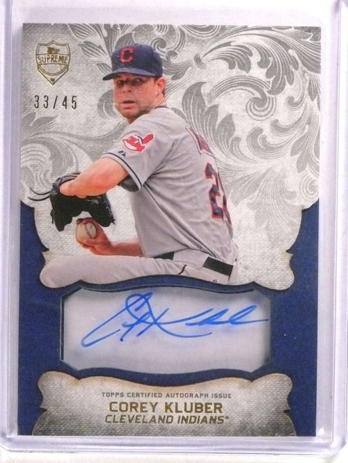 2017 Topps Triple Threads Relic Autograph ttarck1 Corey Kluber Jersey Auto  11/18 - Sportsnut Cards