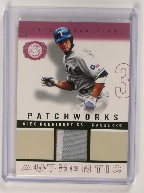 2003 Fleer Patchworks Numbers Game Alex Rodriguez Jersey #ARNG