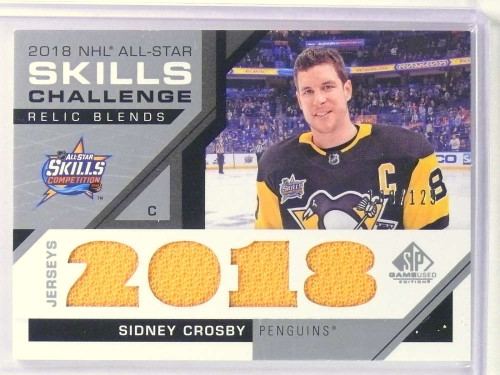 sidney crosby jersey relics card