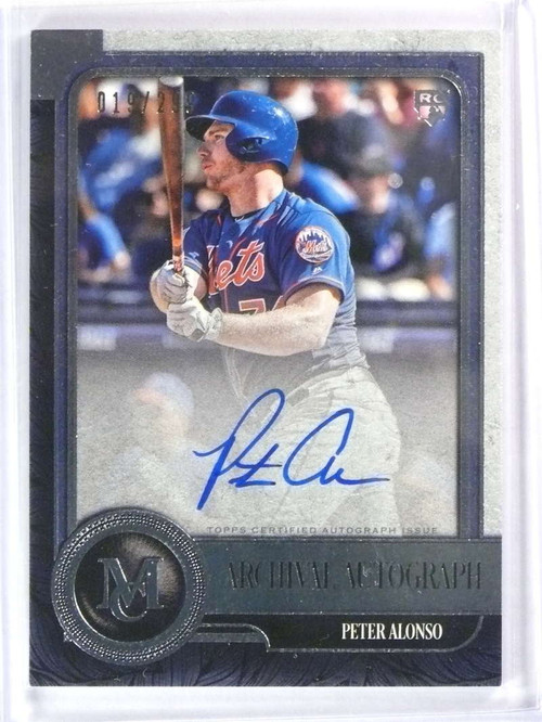 2019 Topps Museum Collection Archival Pete Alonso autograph auto rc /299  *78337