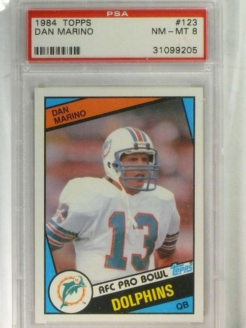 1984 Topps #123 Dan Marino Dolphins RC ROOKIE PSA 8 NM-MT