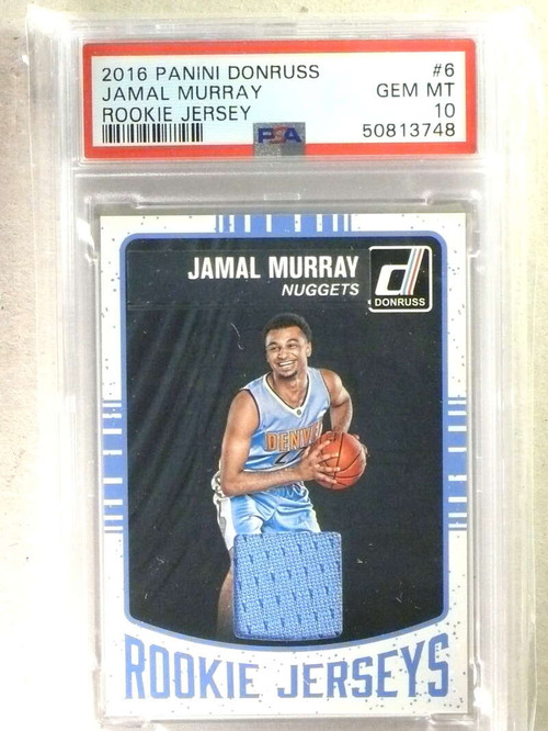 SOLD 33630 2016-17 Donruss Rookies Jerseys Jamal Murray rc