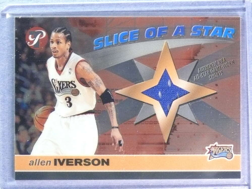 SOLD 117250 2001-02 Topps Pristine Slice Of A Star Allen Iverson