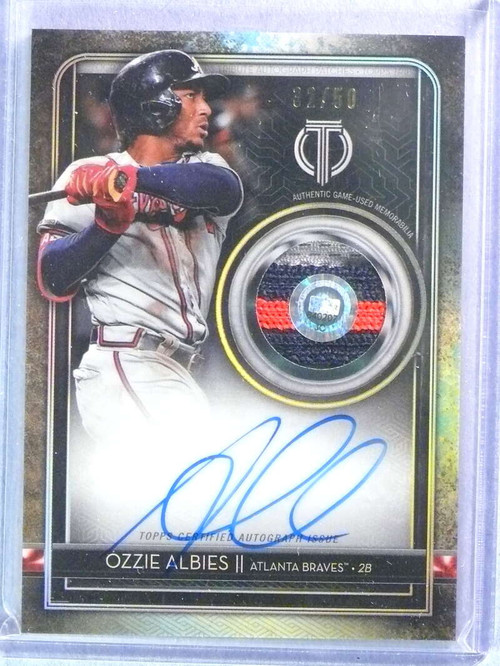 Ozzie Albies MLB Memorabilia, Ozzie Albies Collectibles, Verified Signed  Ozzie Albies Photos