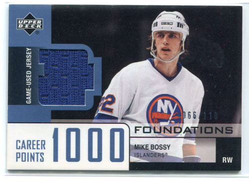 2002-03 Upper Deck Foundations Classic Greats Silver Mike Bossy Jersey /95  *80040