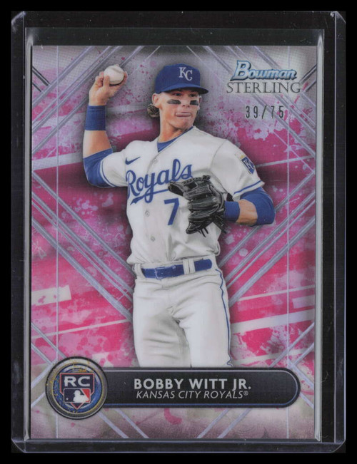 2021 Bowman Platinum Die Cuts Autographs pdc4 Bobby Witt Jr. Rookie Auto  54/99