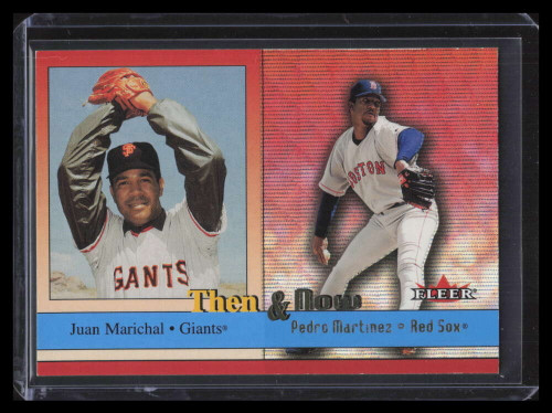 2002 Fleer Then & Now 7 Juan Marichal Pedro Martinez 60/275