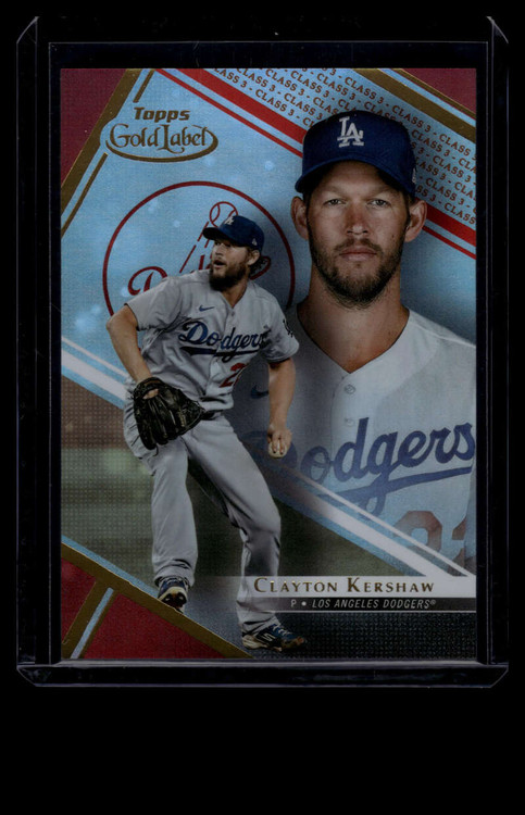 2021 Topps Gold Label Class 3 Red 69 Clayton Kershaw 11/25 - Sportsnut Cards