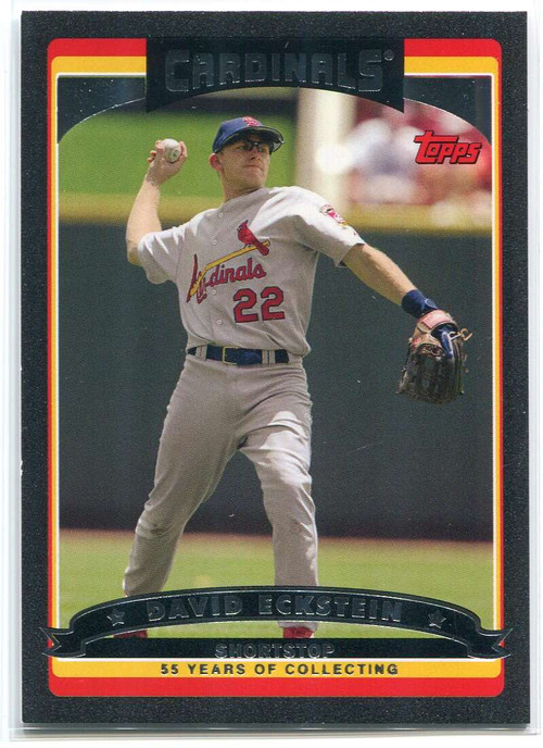 2006 Topps Black 228 David Eckstein 28/55 - Sportsnut Cards