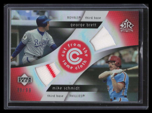 2005 Reflections Cut From the Same Cloth Thome Mike Schmidt Dual Jersey  178/225 - Sportsnut Cards