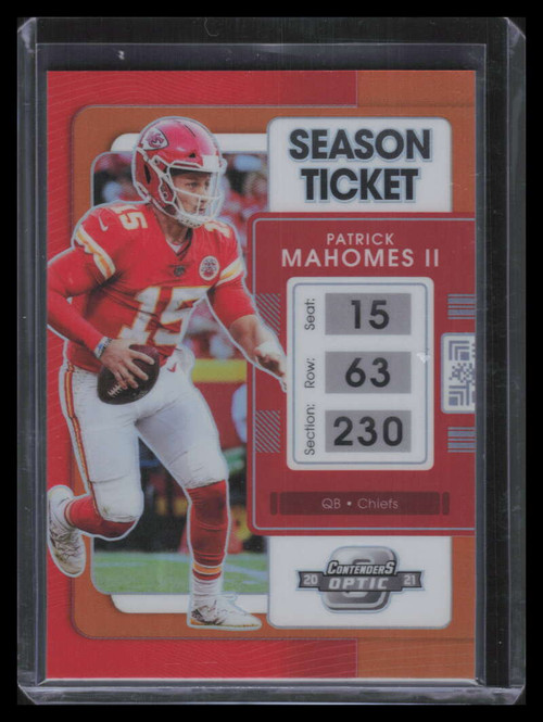 2021 Panini Mosaic No Huddle Purple Refractor 221 Patrick Mahomes II AFC  10/50 - Sportsnut Cards