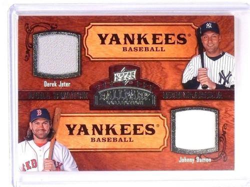 2008 Upper Deck Ballpark Quad Swatch Cal Ripken Derek Jeter