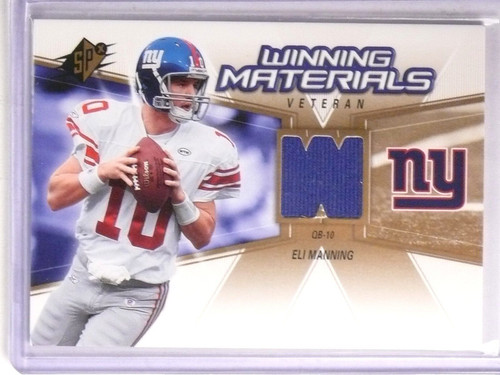 2008 UD Football Heroes Eli Manning Memorabilia Jersey #41 New