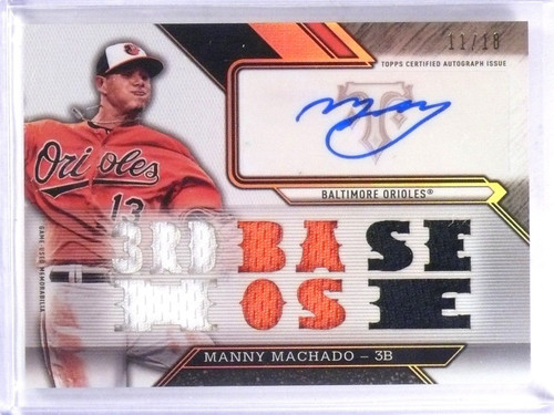 Manny Machado Autograph Baseball Rookie Card