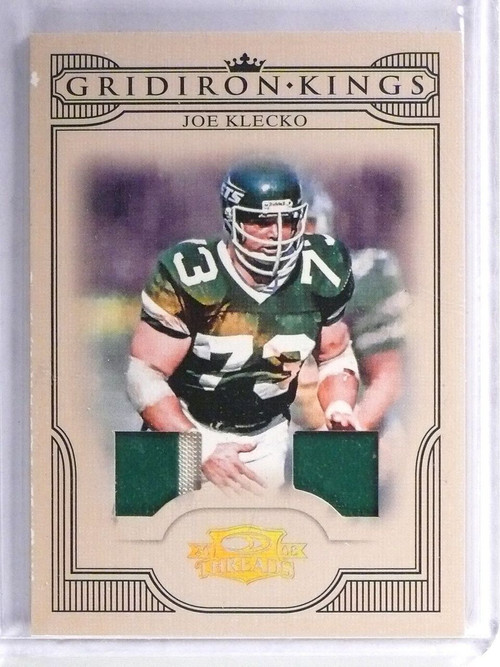 Joe Klecko Card 2008 Donruss Threads Pro Gridiron Kings Materials Prime #12