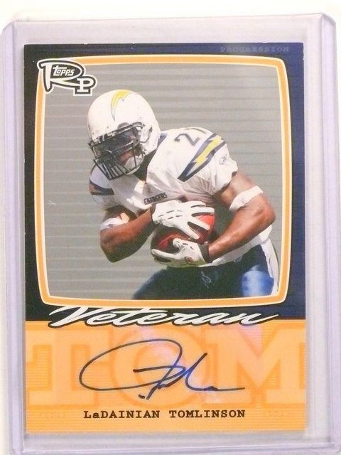 2008 Topps Progression Ladainian Tomlinson autograph auto #D06/20 -  Sportsnut Cards