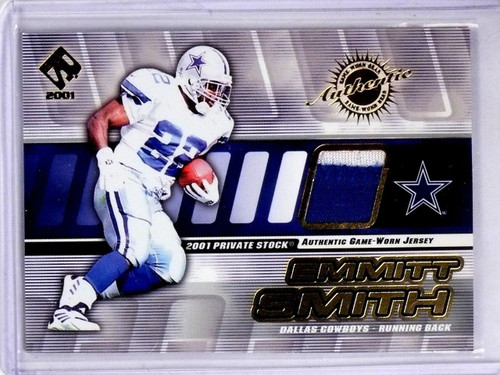 DELETE 5772 2001 Pacific Private Stock Emmitt Smith Game Gear Jersey Patch  #43 *56766 - Sportsnut Cards