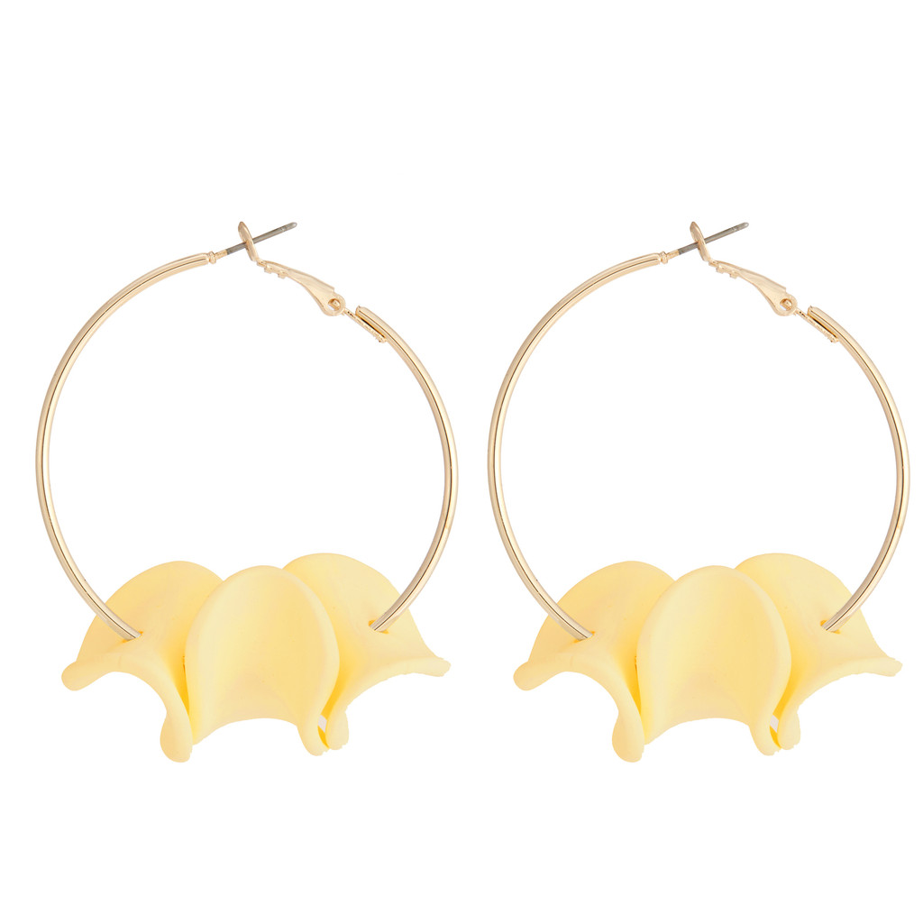 Sable & Dixie Madden Hoop Earrings Lemon