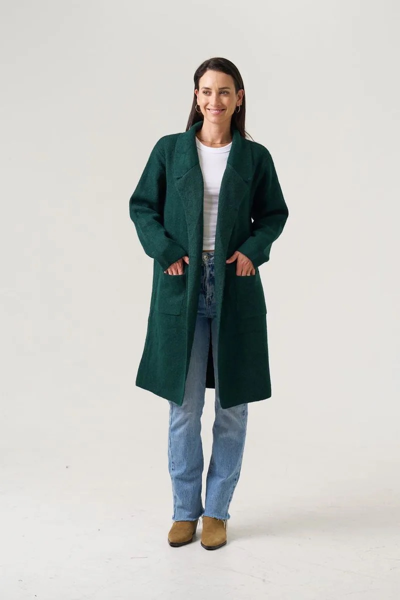 Weinona Coatigan Deep Green