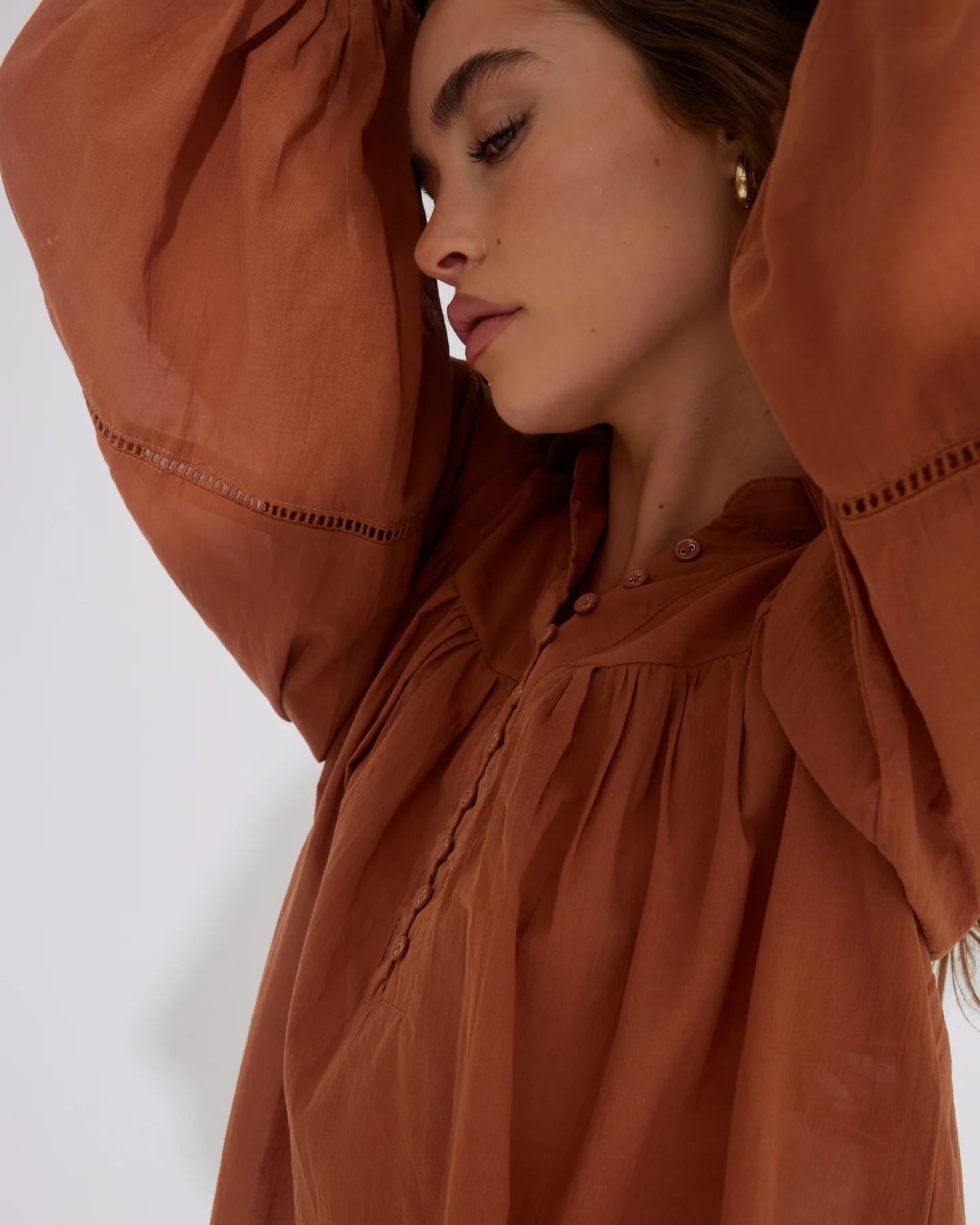 BTL Birch Blouse Rust 