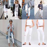 How to style them: white jeans for winter